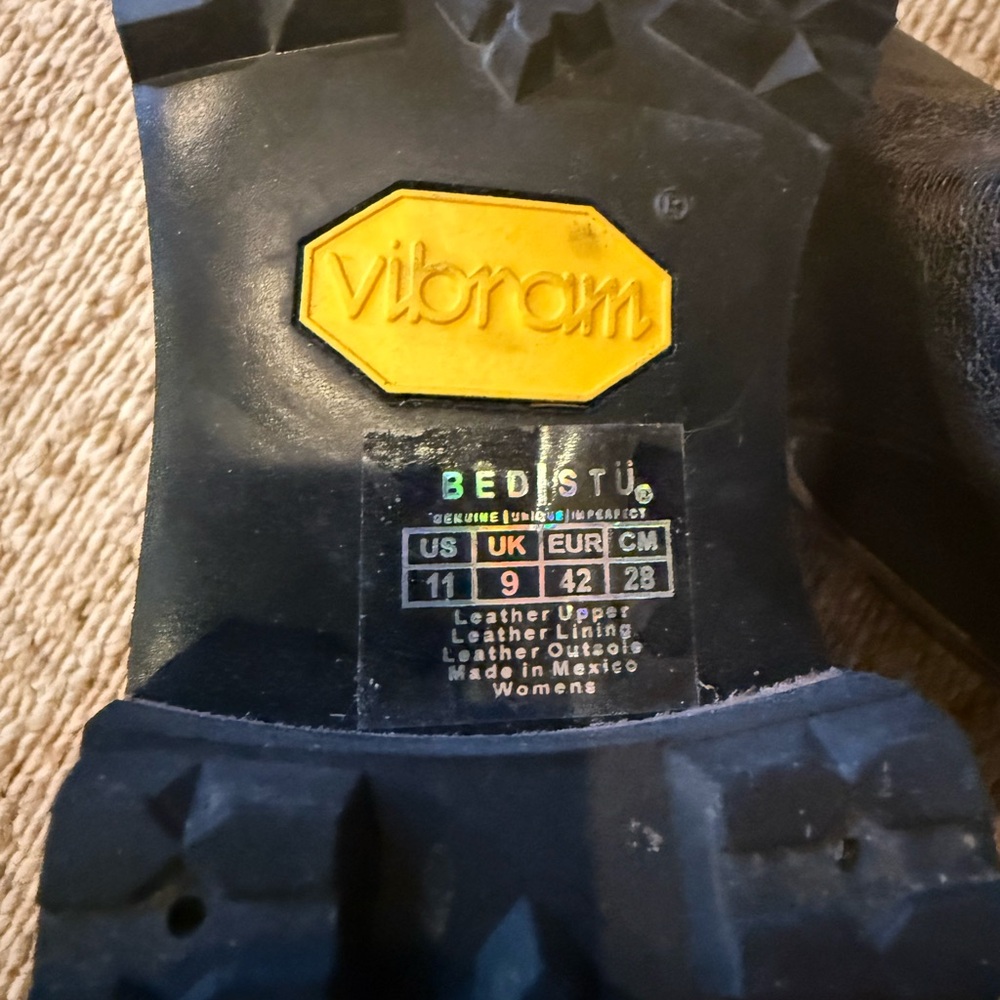 Bed Stu Ankle Boots Women’s Size 11 - Distressed Leather Boots with Vibram Sole - Picture 8 of 8